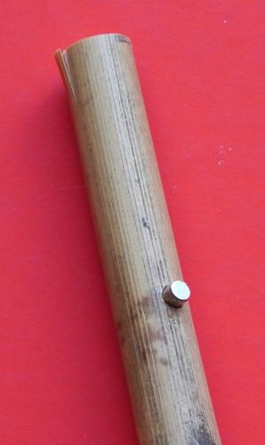 Eingesetzter Magnet in Bambus Stab