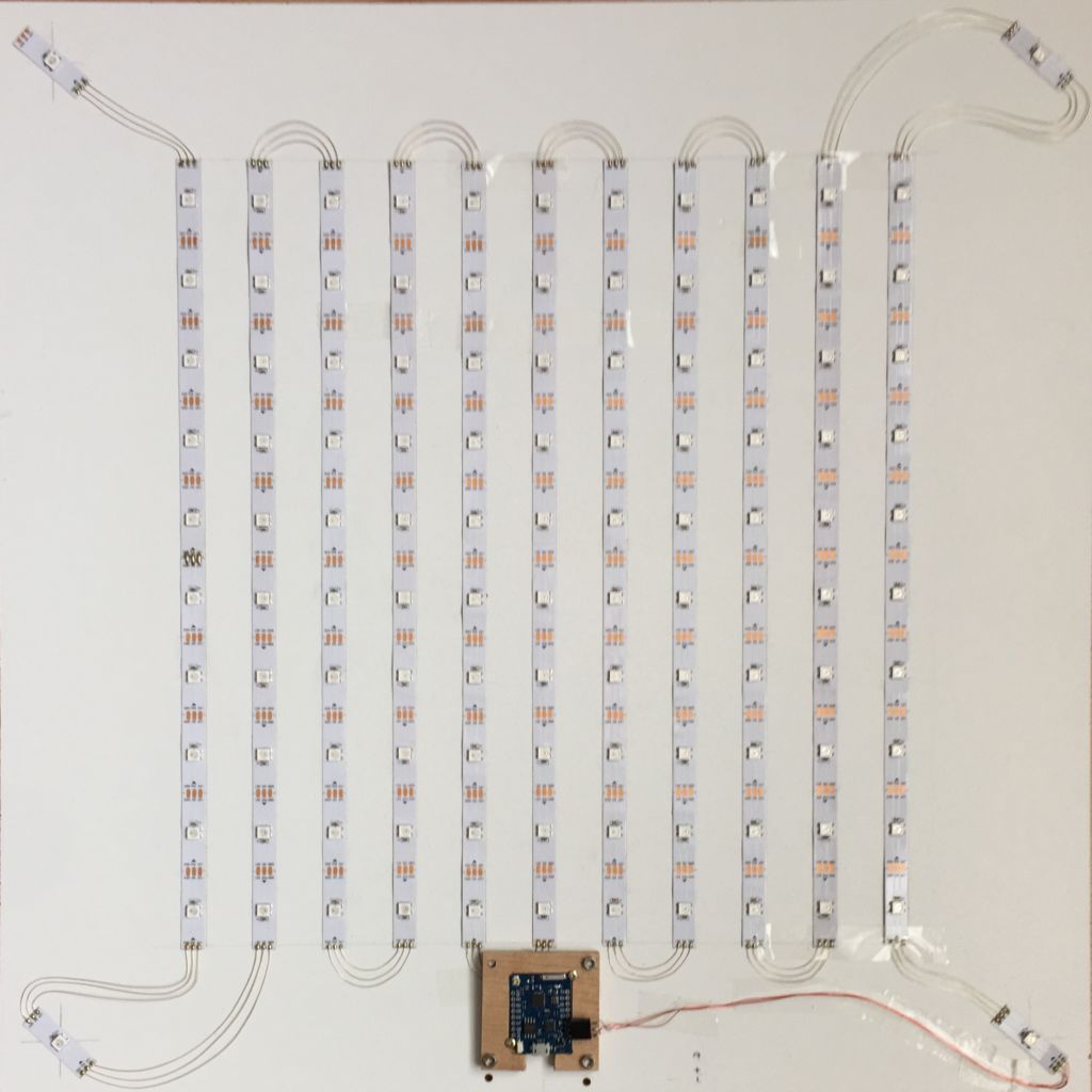 Aufbau LED-Platte