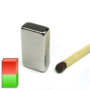 Quadermagnet 10,0 x 5,0 x 18,0 mm N45H Nickel - hält 3,1 kg