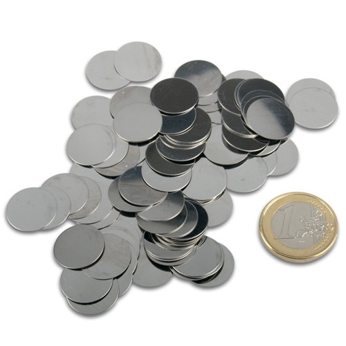 Metallscheibe 20 mm- 40 mm, selbstklebend, 10 Stück, verzinkt- Gegenstück  für Magnete - jetzt günstig kaufen